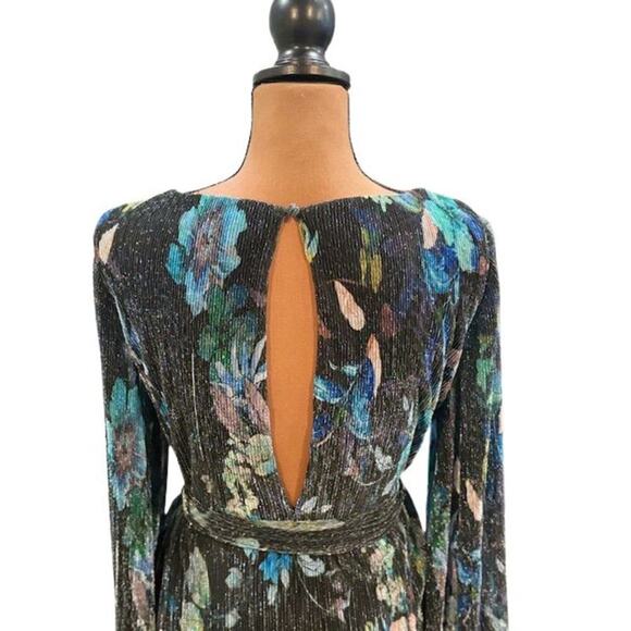 Dress the Population “Kirsi” Mini Dress with Sash Belt and Long Sleeves – Small - Picture 5 of 7